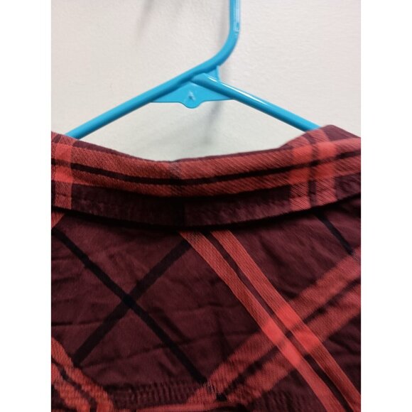 Carhartt Womens Plaid Cotton Shirt XXL Red Long Sleeve Button Up Streetwear - Picture 9 of 10